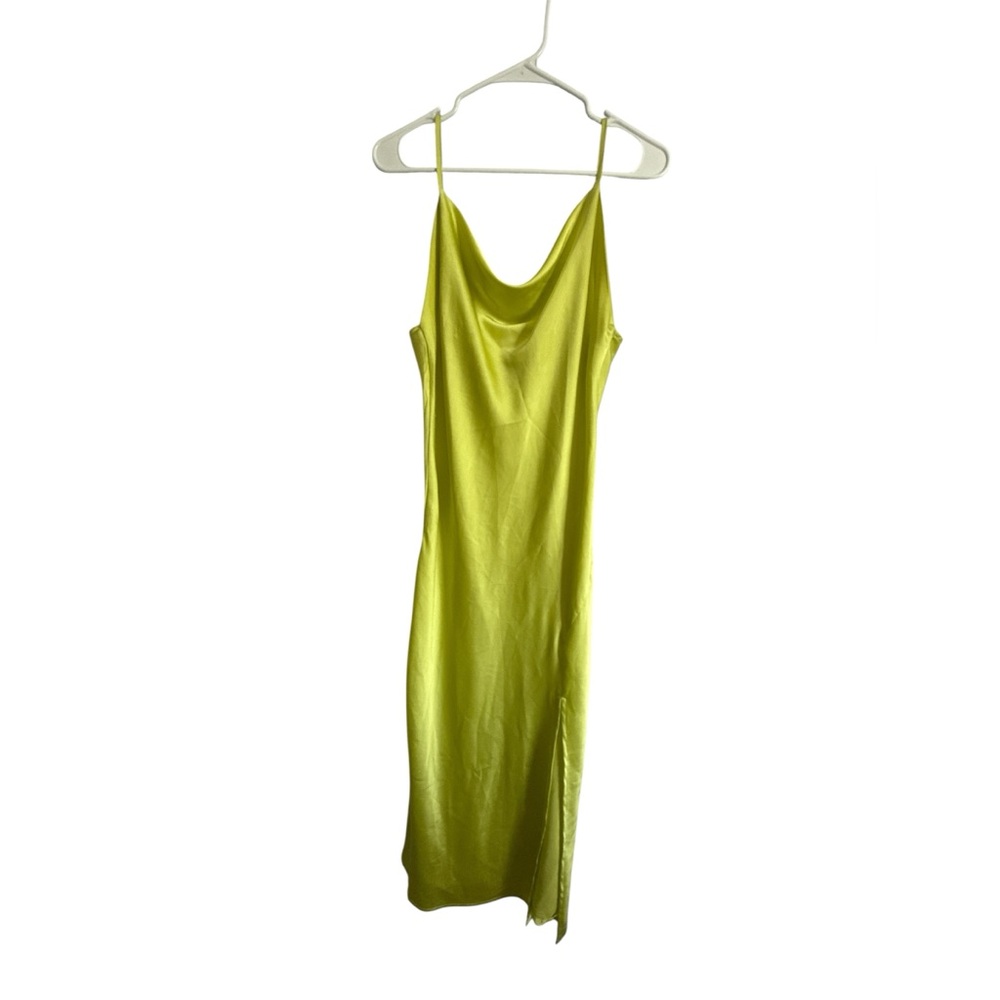 Vibrant Lime Midi paperheart Dress